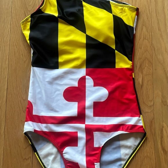 Maryland Flag Ladies Swimsuit - Picture 1 of 3